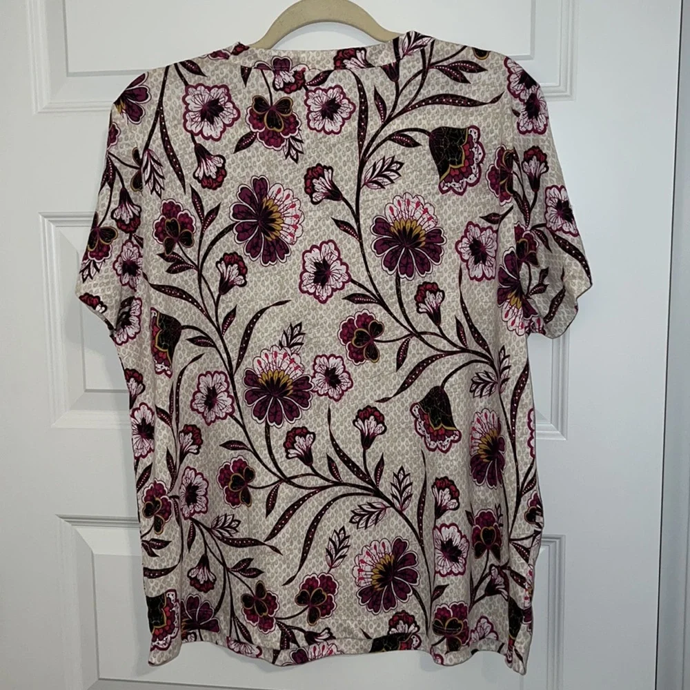 LOFT Botanical Everyday Crew Tee, Size XL, NWT - Picture 8 of 12